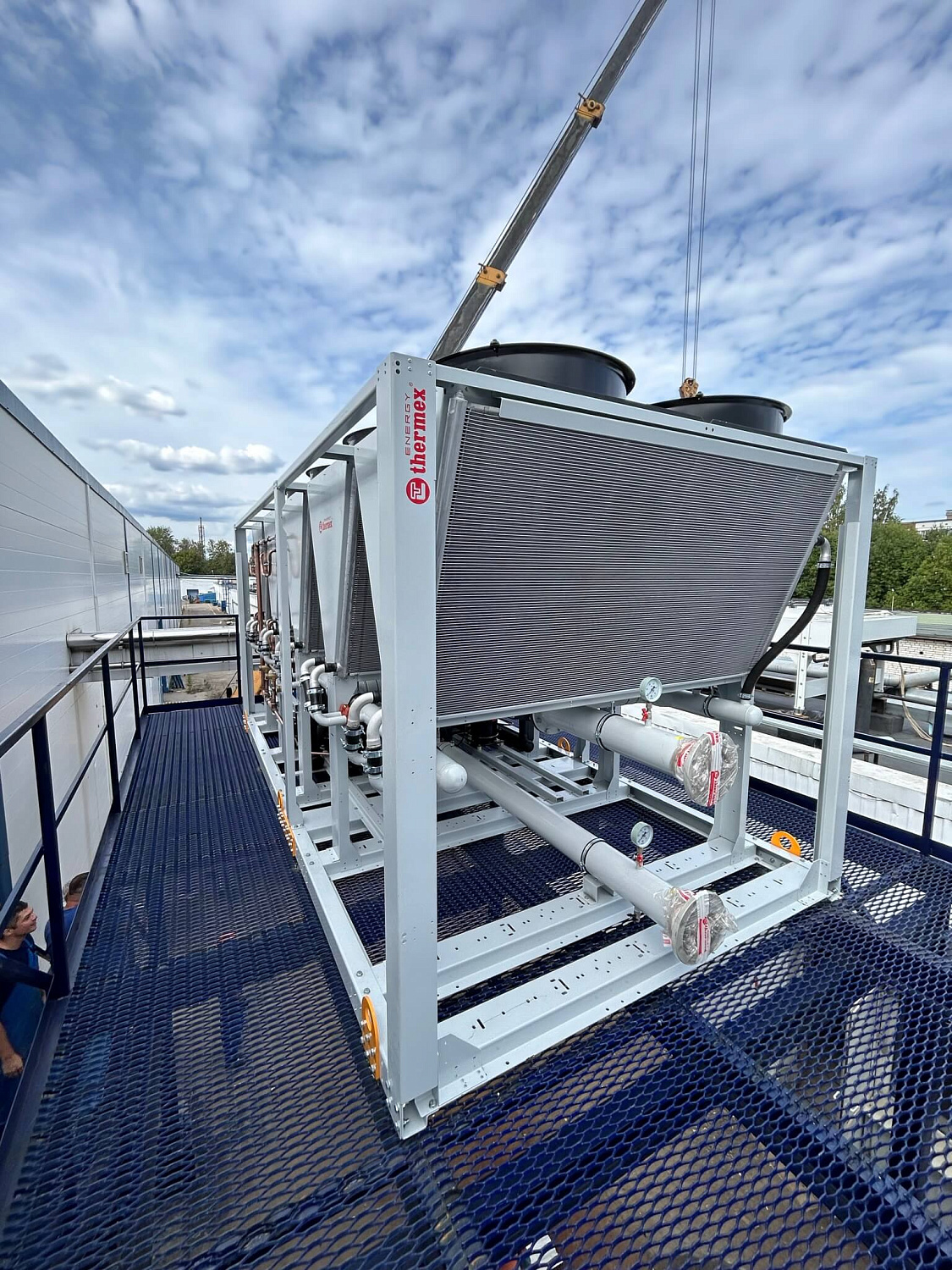 Моноблочный чиллер Thermex Energy TMS с фрикулингом на пищевом производстве